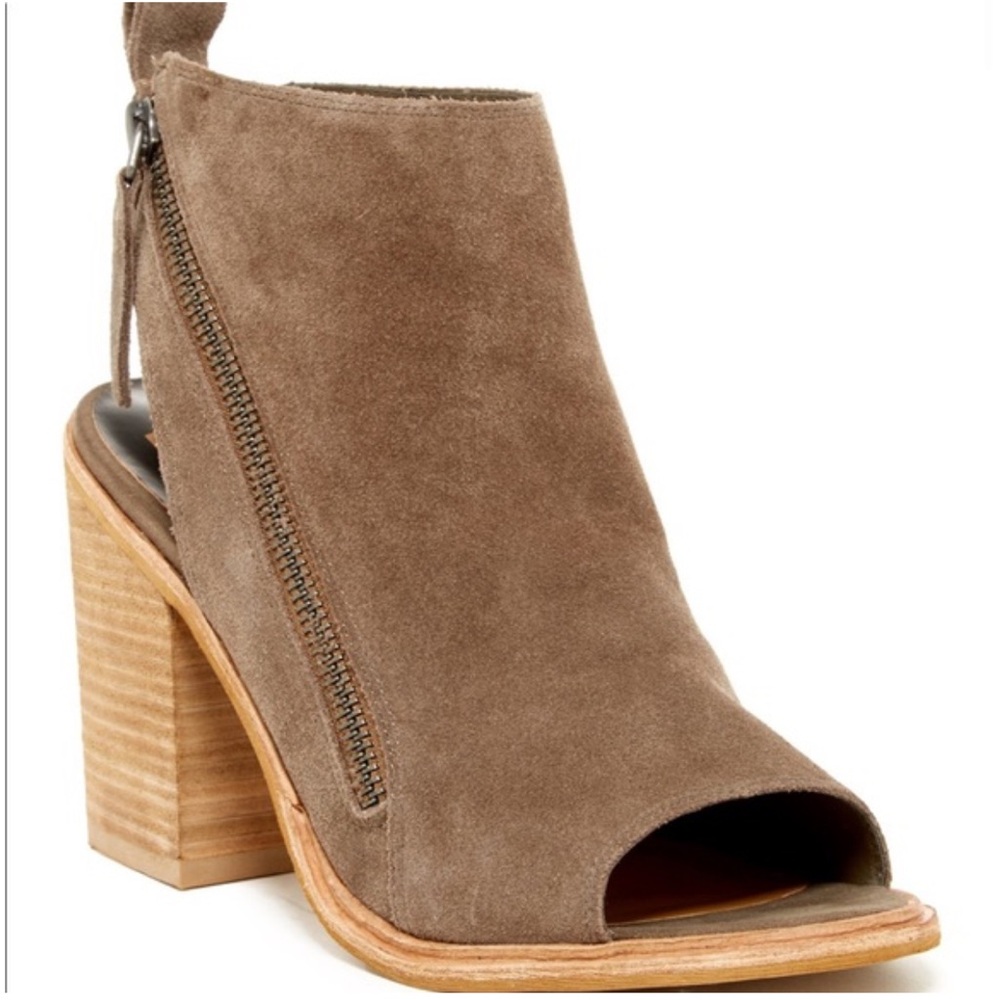 Dolce Vita Suede Open Toe Bootie